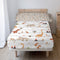 Happy Friday Sheet set 2 pieces Dino family 160x270 cm (Single) Multicolor