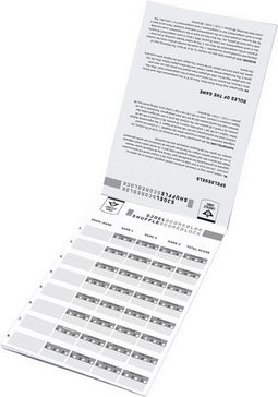 Longfield Games Sjoelscoreblok 50 Vellen Papier Wit/zwart