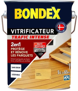 BONDEX - Zware verkeersvernis - 2 IN 1 bescherming en renovatie - Chene cire satijn - 5 L