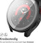 imoshion Screenprotector - Geschikt voor Samsung Galaxy Watch 6 40mm - Full Cover Hard Case / Beschermend Hoesje - Zwart