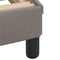 vidaXL - Bedframe - met - hoofdeinde - zonder - matras - 90x190 - cm - stof - taupe