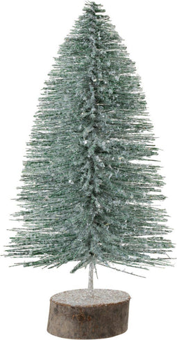 J-Line decoratie Kerstboom - kunststof - groen - medium