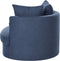 Draaifauteuil DALBY Stof Donkerblauw