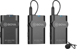 Boya BY-WM4PRO K2 - Zenderset met 2 zenders en lavaliermicrofoons - 2.4 GHz (2 stuks)