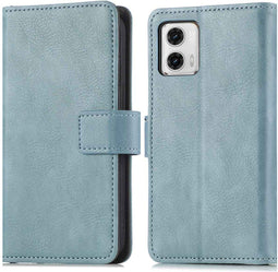 iMoshion Hoesje Geschikt voor Motorola Moto G73 Hoesje Met Pasjeshouder - iMoshion Luxe Bookcase - Lichtblauw