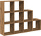 vidaXL - Kamerscherm - / - boekenkast - 137,5x29x103,5 - cm - hout - artisanaal - eik
