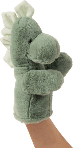J-Line pluche Dinosaurus Poppenkast - textel - groen