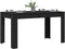 vidaXL - Eettafel - Zwart - Eiken - 140x74,5x76 - cm - Geengineerd - Hout