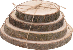 Boomschijf onderzetters - D14, D16, D18 en D20 cm - hout