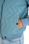 Mario Russo Aviation Jacket - Jas Heren - Waterafstotend - Steen Blauw - Maat L