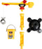 Klein Toys Cat bouwkraan - 42 cm hoog - incl. silo en grijper - geel zwart