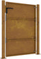 vidaXL - Poort - 105x155 - cm - cortenstaal