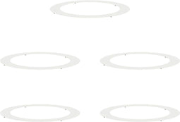 vidaXL - Plantenring - 5 - stuks - Wit - Ø90/120 - cm - Staal