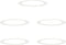 vidaXL - Plantenring - 5 - stuks - Wit - Ø90/120 - cm - Staal