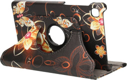 imoshion Tablet Hoes - Geschikt voor Samsung Galaxy Tab A7 Lite - 360° Draaibare Design Bookcase - Butterfly Flower