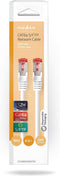 Nedis CAT6a netwerkkabel - S/FTP - RJ45 Male - RJ45 Male - 0.50 m - Snagless - Rond - LSZH - Wit - Doos