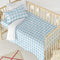 Happy Friday Duvet cover set 2 pieces Vichy blue 100x120 cm (Cot) Blue