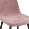 vidaXL - Eetkamerstoelen - 2 - st - fluweel - roze