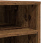 vidaXL - Printerstandaard - met - Wielen - Oud - Hout - 60x50x67 - cm