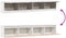 vidaXL - Wandkasten - 2 - st - 100x30x35 - cm - massief - grenenhout - wit