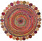Tapijt DKD Home Decor Katoen Multicolour Jute (160 x 160 x 1 cm)