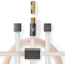 Nedis ANFMTB105GY20 - Audiokabel - 200cm - Hoogwaardige connectoren - Grijs