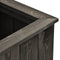 vidaXL - Plantenbak - verhoogd - 38x41x40 - cm - massief - grenenhout - donkergrijs
