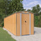 vidaXL - Tuinschuur - 192x772x223 - cm - gegalvaniseerd - staal - lichtbruin