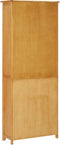 vidaXL - Boekenkast - met - 2 - deuren - 70x30x180 - cm - massief - eikenhout