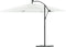 vidaXL - Parasol - met - stalen - paal - 290x290x238 - cm - wit