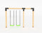 Outdoor Island - Premium schommel Anna 300 cm 90 cm Antraciet duike...