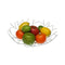 Fruitschaal Versa Wit Metaal Staal 30 x 9 x 30 cm