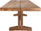 DTP Home Dining table Borgo rectangular,78x250x100 cm, 8 cm top with split, recycled teakwood