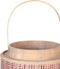 Lykta 26 x 26 x 34,5 cm Kaarshouder Bruin Natuurlijke Vezel