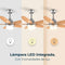 Cecotec EnergySilence Aero 495 - Huishoudelijke ventilator - 3 snelheden - Hout