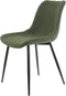 Light & Living - Eetkamerstoel KATE - 58.5x47.5x82.5cm - Groen - Set van 2