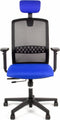Linea Tekna 01/PT - Bureaustoel - Ergonomisch EN1335 - Met hoofdsteun - Multi verstelbaar- Zwart/Blauw