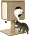 Jack And Vanilla Molly Kattenmeubel - Krabmeubelen - Krabpaal kat - Katten krabpaal - Bruin - 42x42x67cm Molcf2510