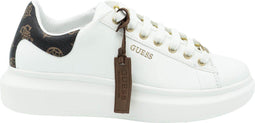 GUESS Salerno - Dames Sneakers - Dikke zool - Wit - Maat 38