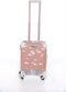 Pellianni: REISTROLLEY ROOS 40x30x17cm, met 4 wielen en verstelbaar handvat H92cm