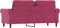 vidaXL - Tweezitsbank - 140 - cm - fluweel - wijnrood
