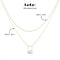 Lelu Ketting Dames - 2-delige Halsketting - Goud verguld - Choker met Ring - 38cm (2 stuks)