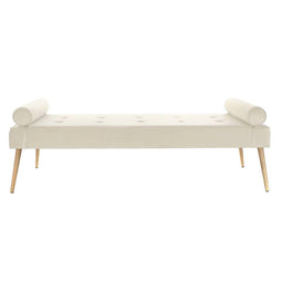 Divan Home ESPRIT - Divan - Metaal 184 x 76 x 62 cm - Crème