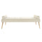 Divan Home ESPRIT - Divan - Metaal 184 x 76 x 62 cm - Crème