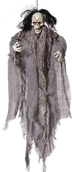 Halloween/horror thema hang decoratie spook/skelet - enge/griezelige pop - 60 cm