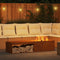 vidaXL - Vuurkorf - met - Houtopslag - 160x45x35 - cm - Weerbestendig - Staal