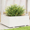 vidaXL - Plantenbak - 110x110x49,5 - cm - massief - grenenhout - wit