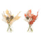 Decoratieve plant DKD Home Decor Kristal Gouden Bruin Polyethyleen Wit (6 x 6 x 27 cm) (2 Stuks)