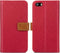 iMoshion Hoesje Geschikt voor iPhone SE (2016) / 5 / 5s Hoesje Met Pasjeshouder - iMoshion Luxe Canvas Bookcase - Rood