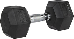 VirtuFit Hexa Dumbbell Pro - 20 kg - Hexagon Dumbbell - Duurzaam en Slijtvast - Zilver